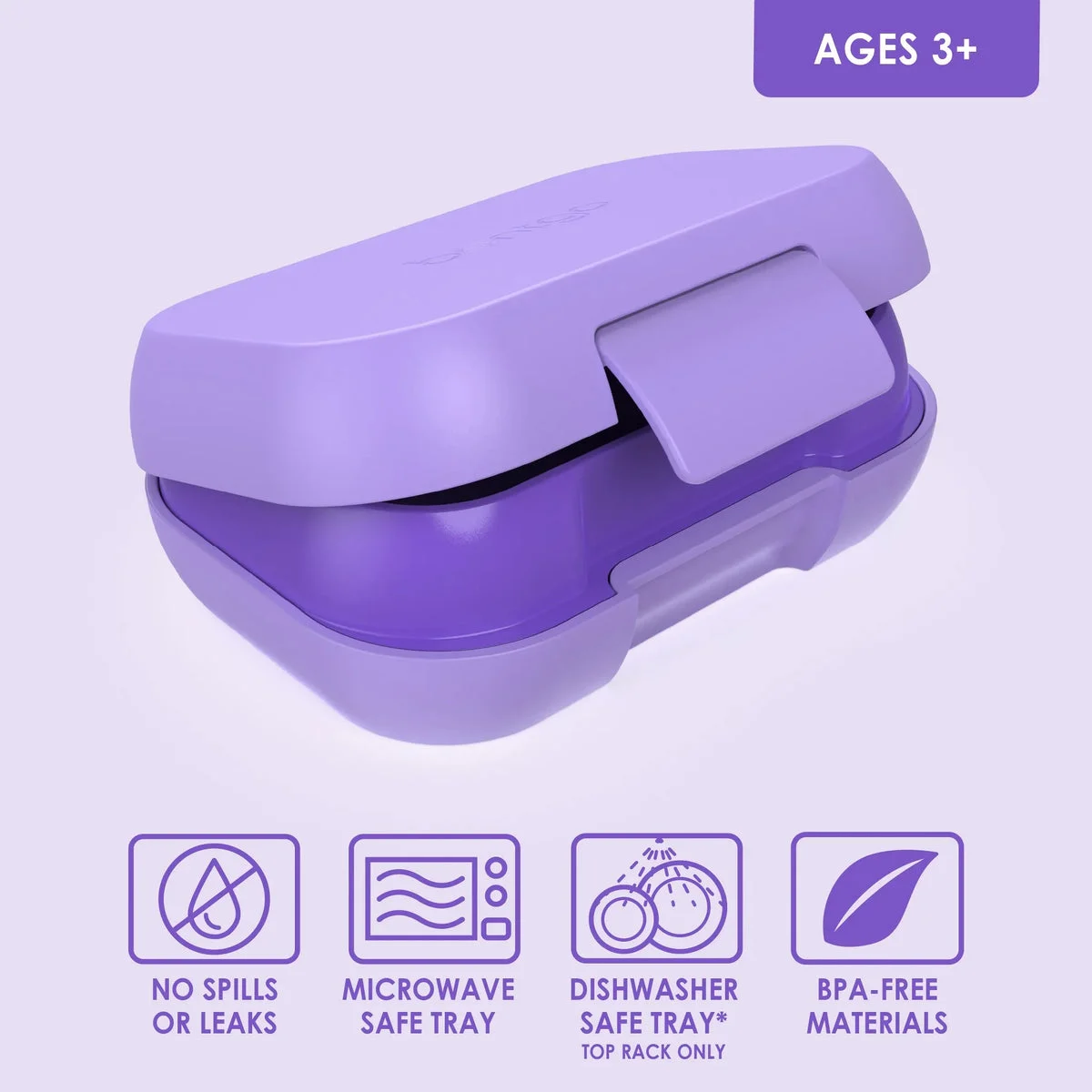 Bentgo Glass Kids' Snack Storage Container - Purple
