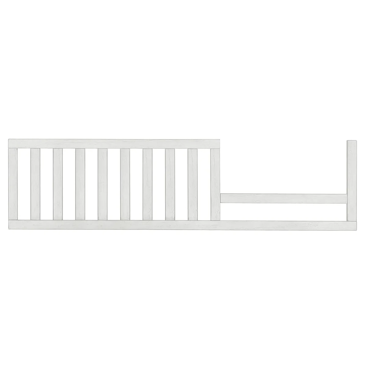 Evolur Convertible Crib Toddler Guard Rail - Weathered White