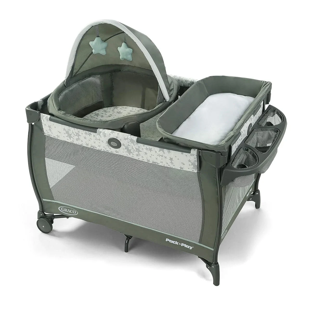 Graco Pack 'n Play Travel Dome Playard | Includes Travel Bassinet w/ Travel Dome Oskar