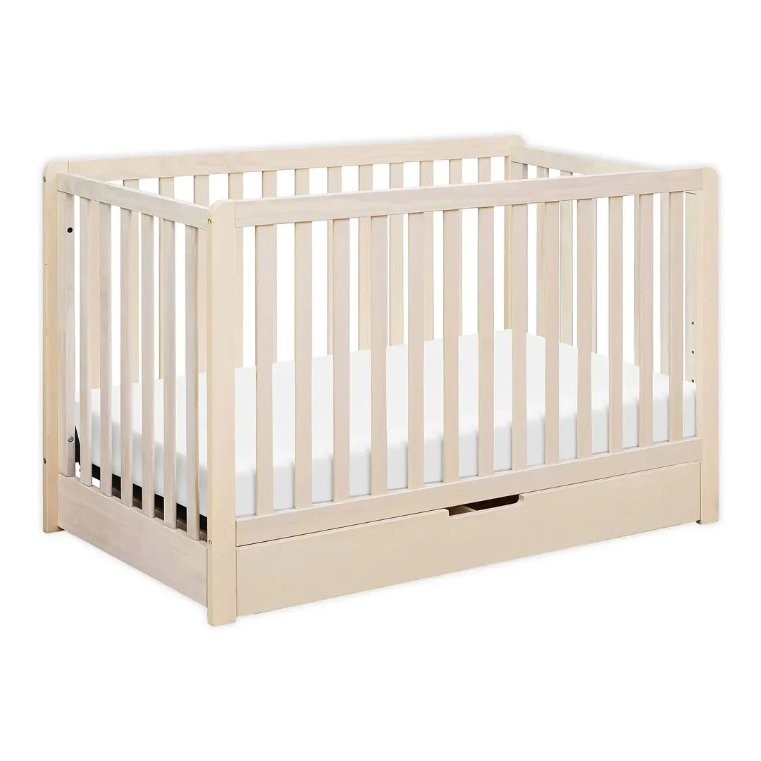 Carters Colby 4-in-1 Convertible Crib with Trundle Drawer - Washed Natural
