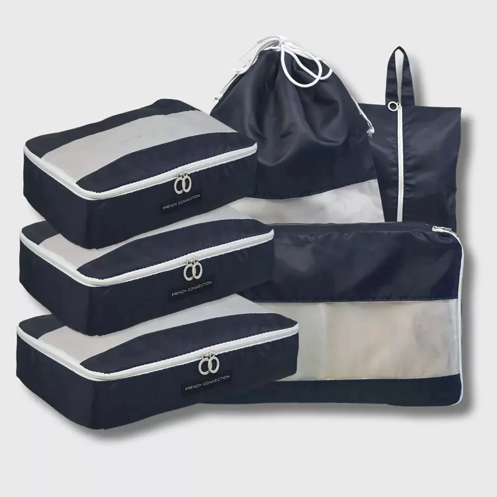 French Connection Packing Cube Set - Travel Storage Set for Luggage