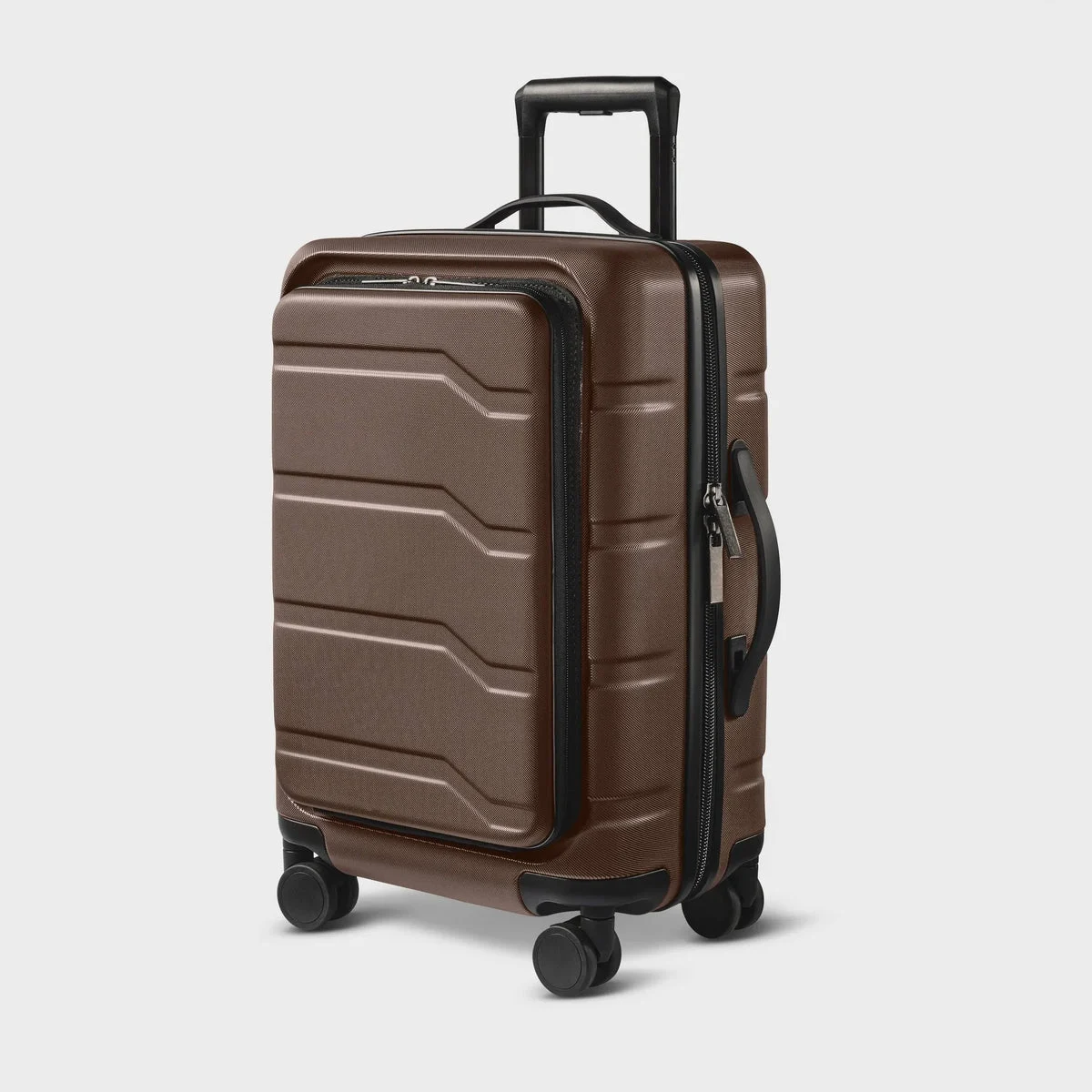 Open Story Hardside Carry-On Spinner Suitcase - Chocolate