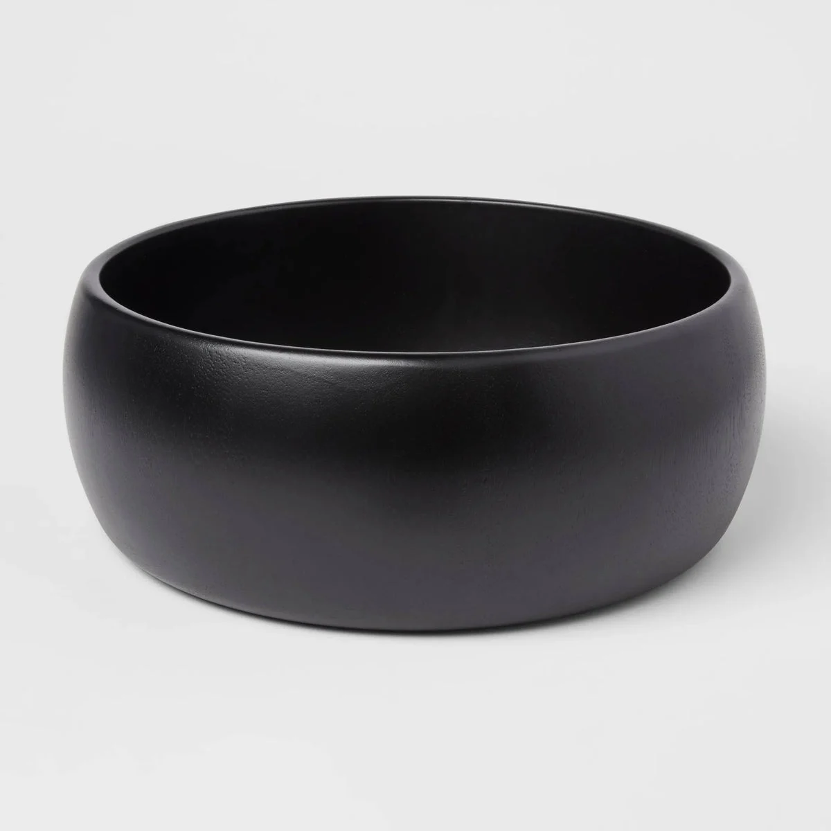 Threshold 189oz Acacia Modern Serving Bowl Black - Threshold™