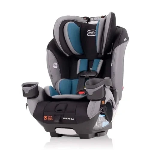 Evenflo EveryFit All4One 3-in-1 Convertible Car Seat With Quick Clean Cover - Reefs Green