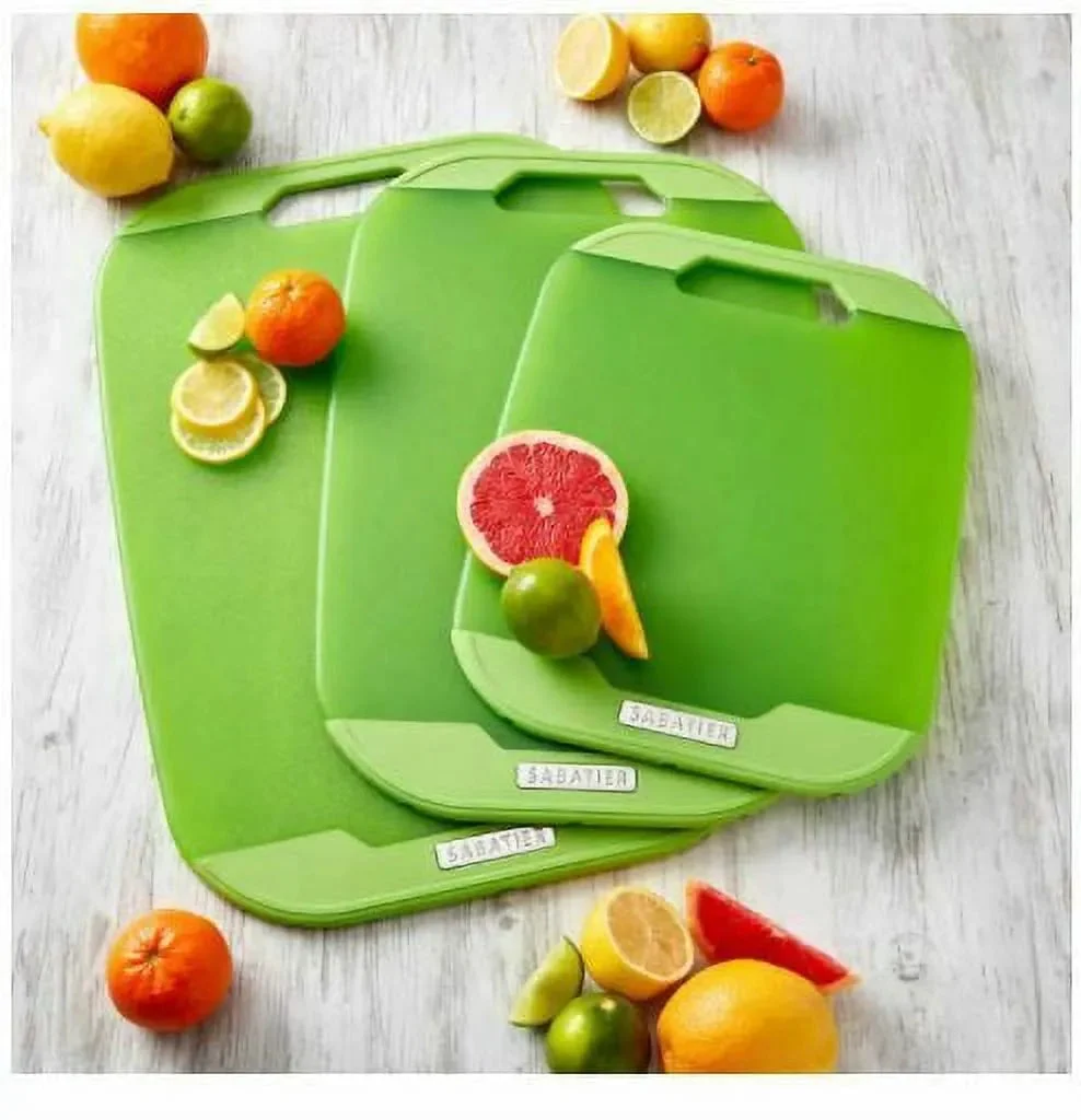 Sabatier 3-piece Nonslip Cutting Board Set in Green