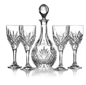 Godinger Silver Godinger 25846 5 Piece Dublin Wine Glass Set - All