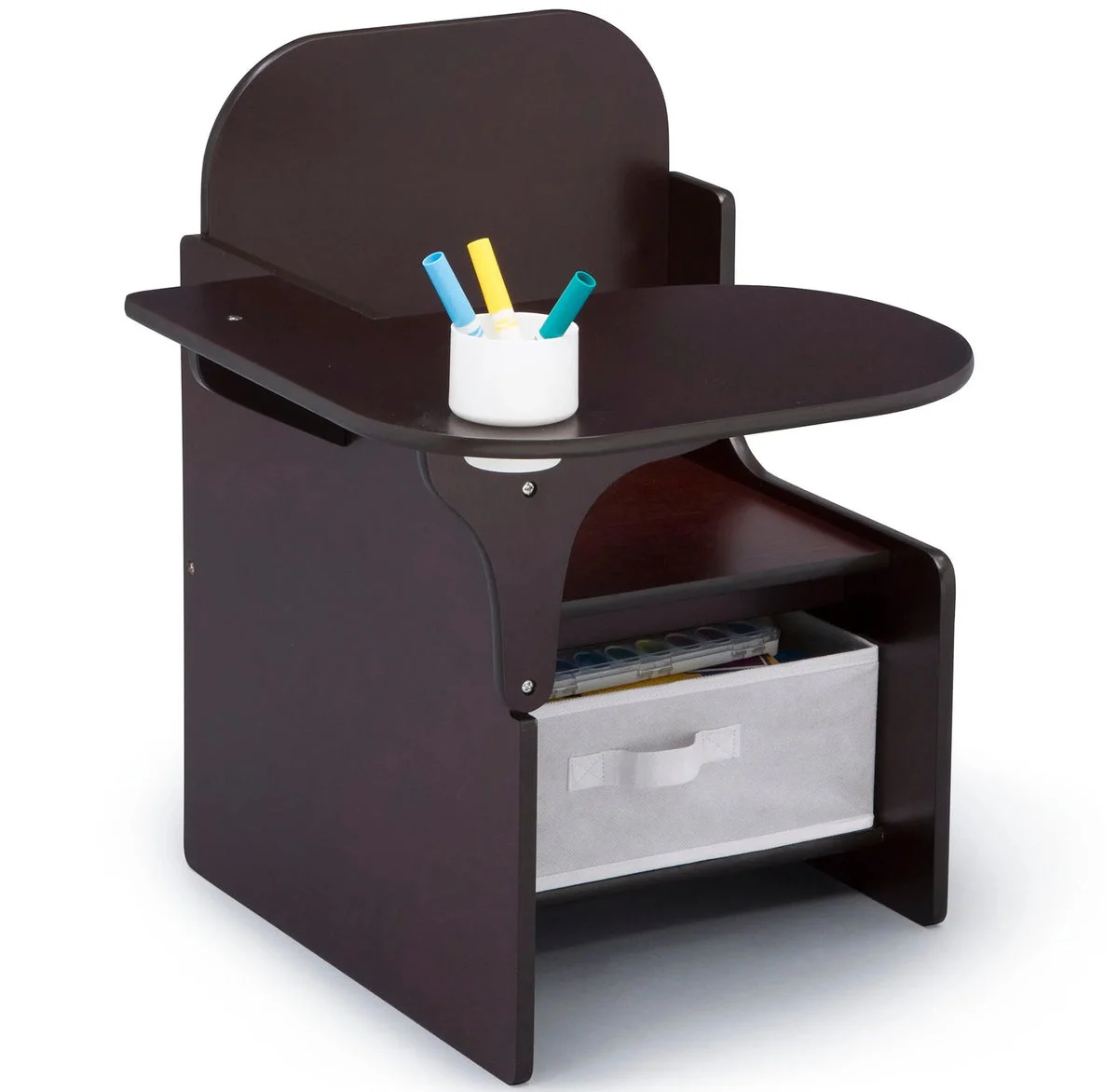 Delta Children Kids Chair Desk - Dark Chocolate