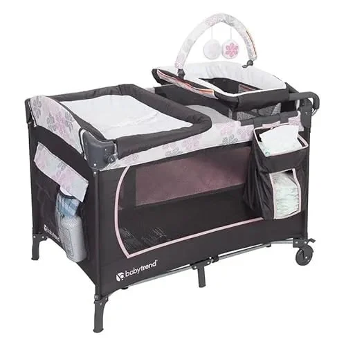 Baby Trend Lil Snooze Deluxe Nursery Center, Floral Rain