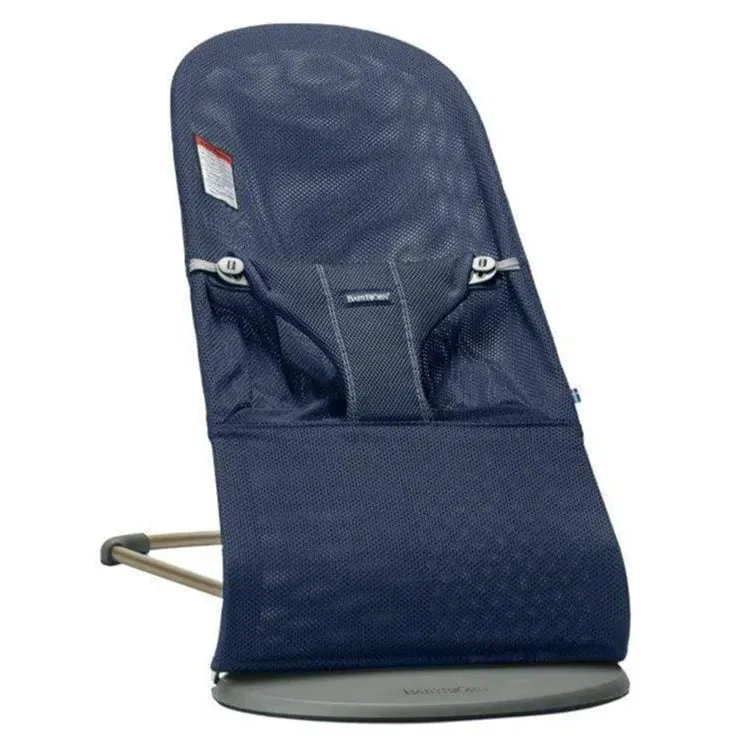 BabyBjörn Bouncer Bliss Mesh - Navy blue (includes free Transport Bag)