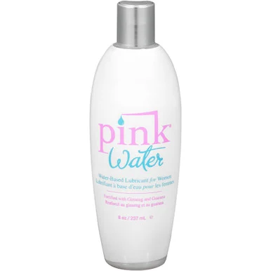 Pink Water Based Lubricant for Women 8 Oz Flip Top Bottle - Adult Toys