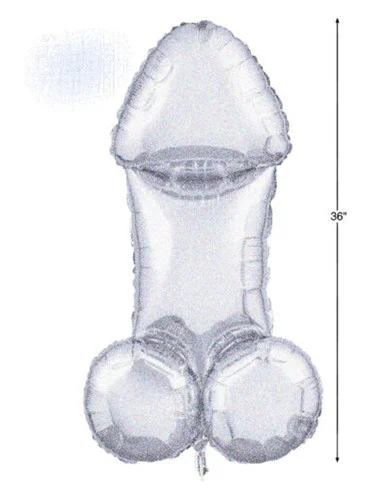 Glitterati Disco Penis 3 Foot Mylar Balloon - Adult Toys