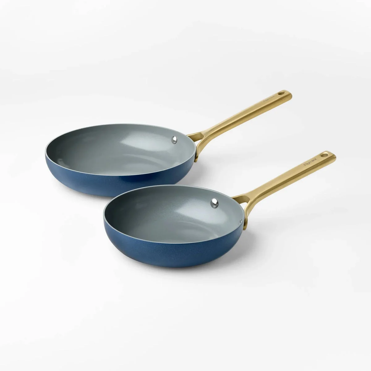 Figmint 2pk Nonstick Ceramic Coated Aluminum Frying Pan Set