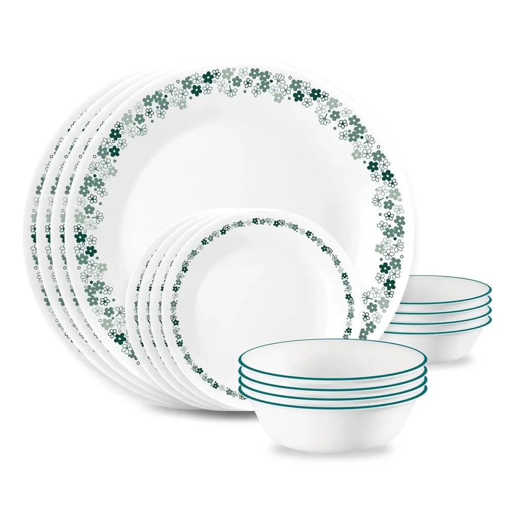 Corelle 16pc Dinnerware Set - Spring Blossom Green