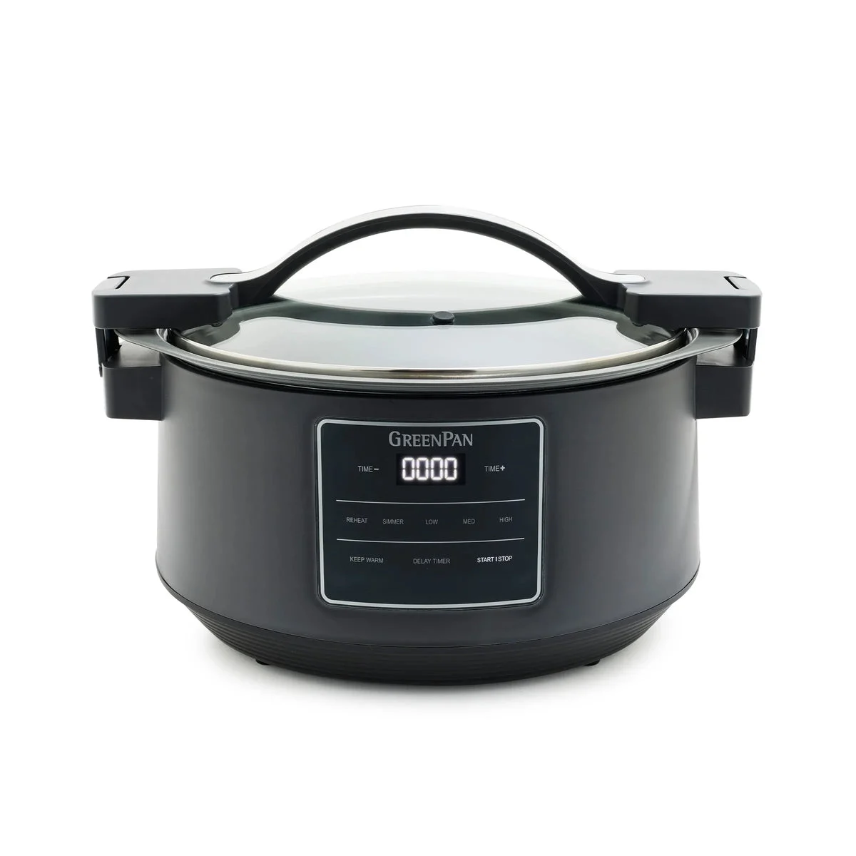 GreenPan 8-Quart Locking Lid Slow Cooker - Graphite