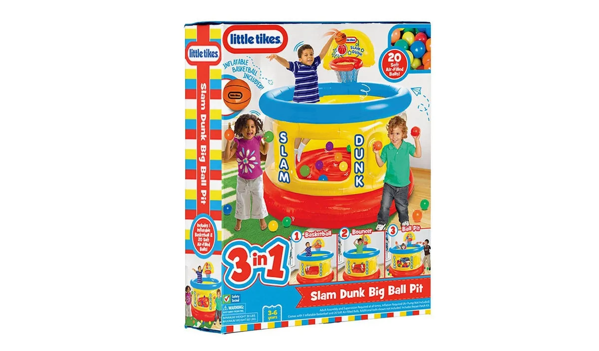 Little Tikes Slam Dunk Big Ball Pit - For Ages 3-6