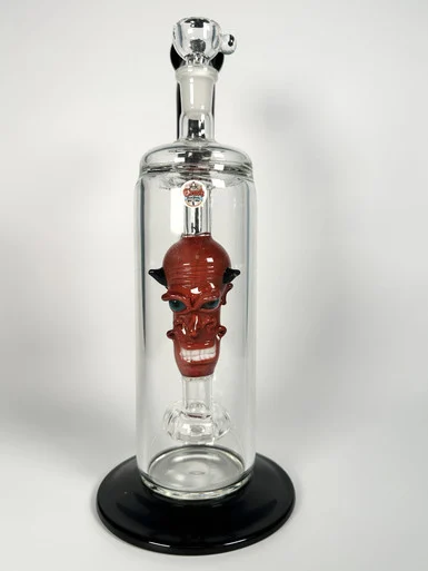 The Crush Glass "Hellfire Demon" Handblown Water Pipe (12") - Smoke Shop