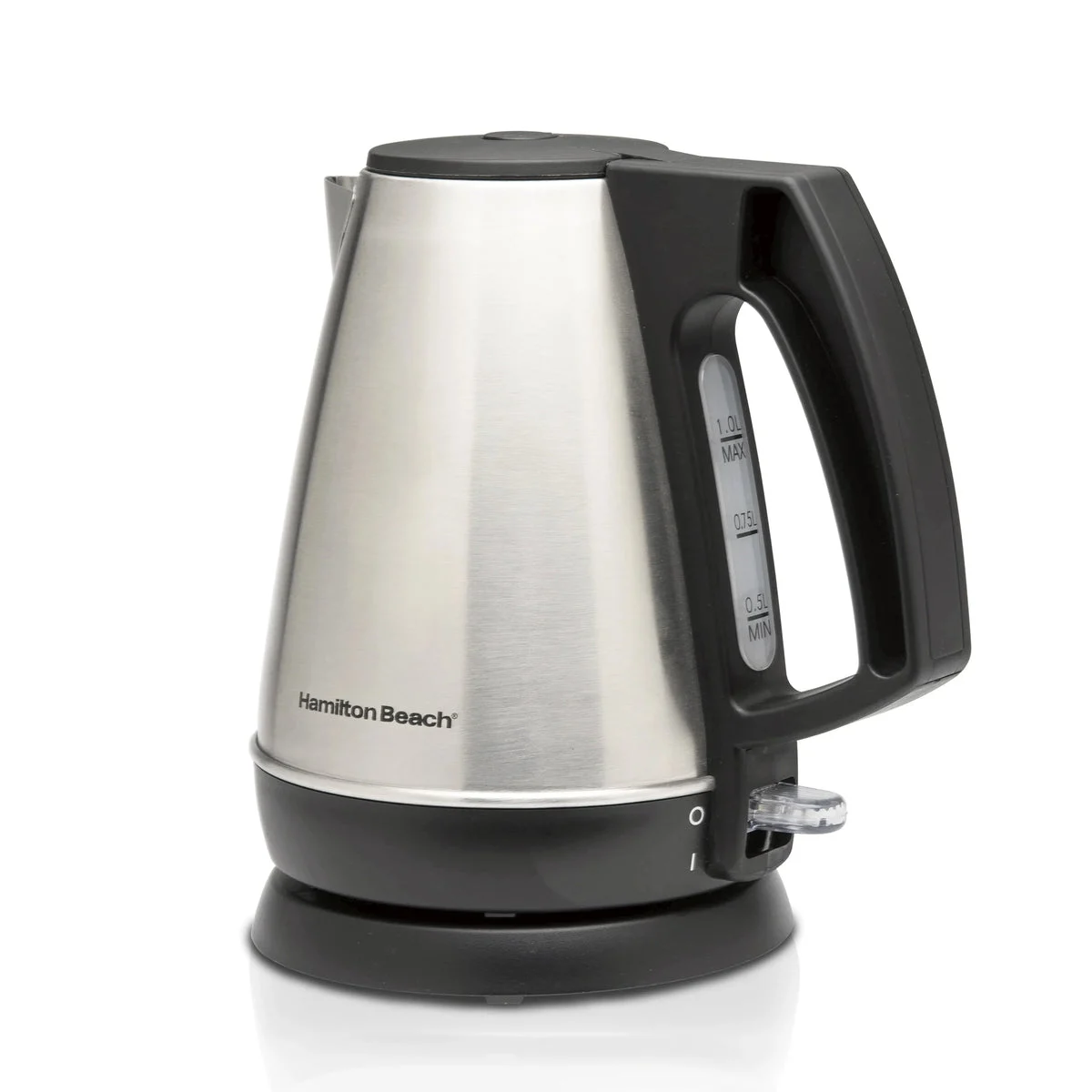 Hamilton Beach 1 Liter Electric Kettle - Stainless Steel and Black