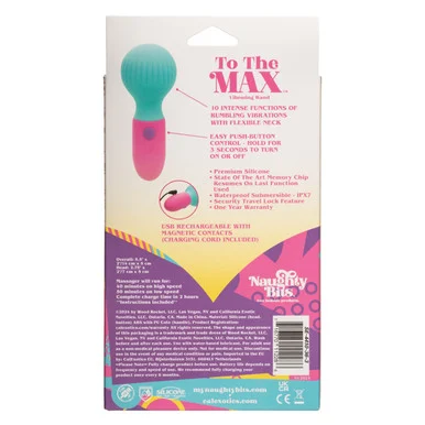 Naughty Bits to the Max Vibrating Wand - Adult Toys