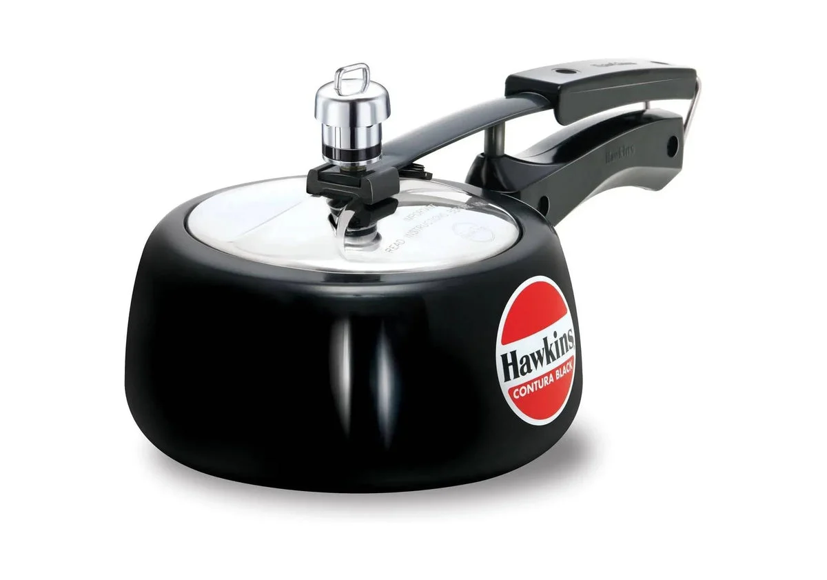 Hawkins 1.5L Contura Hard Anodised Pressure Cooker - Black