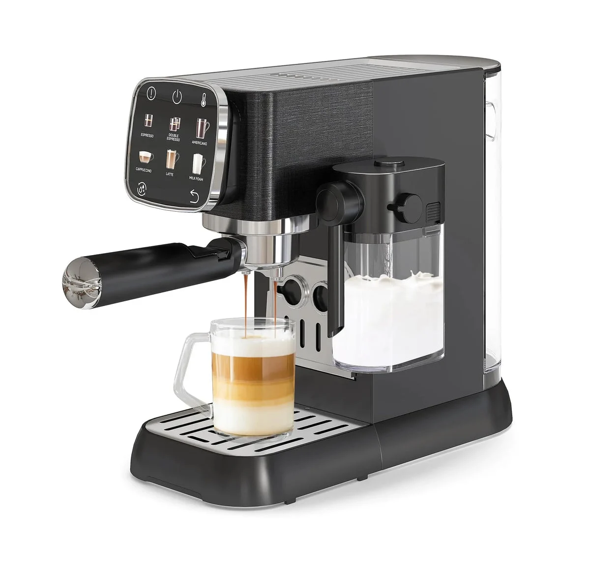 TruAIR 20 Bar Professional Espresso Machine - Black