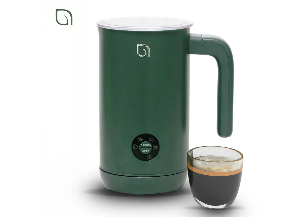 Willow Kitchen Cordless Electric Milk Frother & Steamer Pitcher - Green