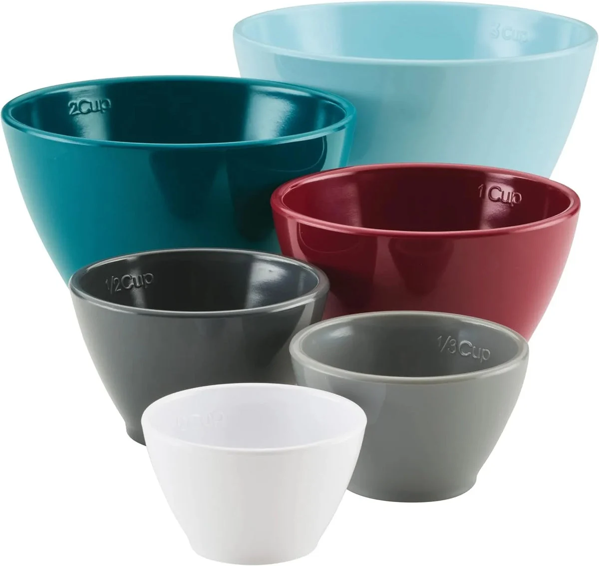 Rachael Ray Melamine 6-Piece Nesting Measuring Cups