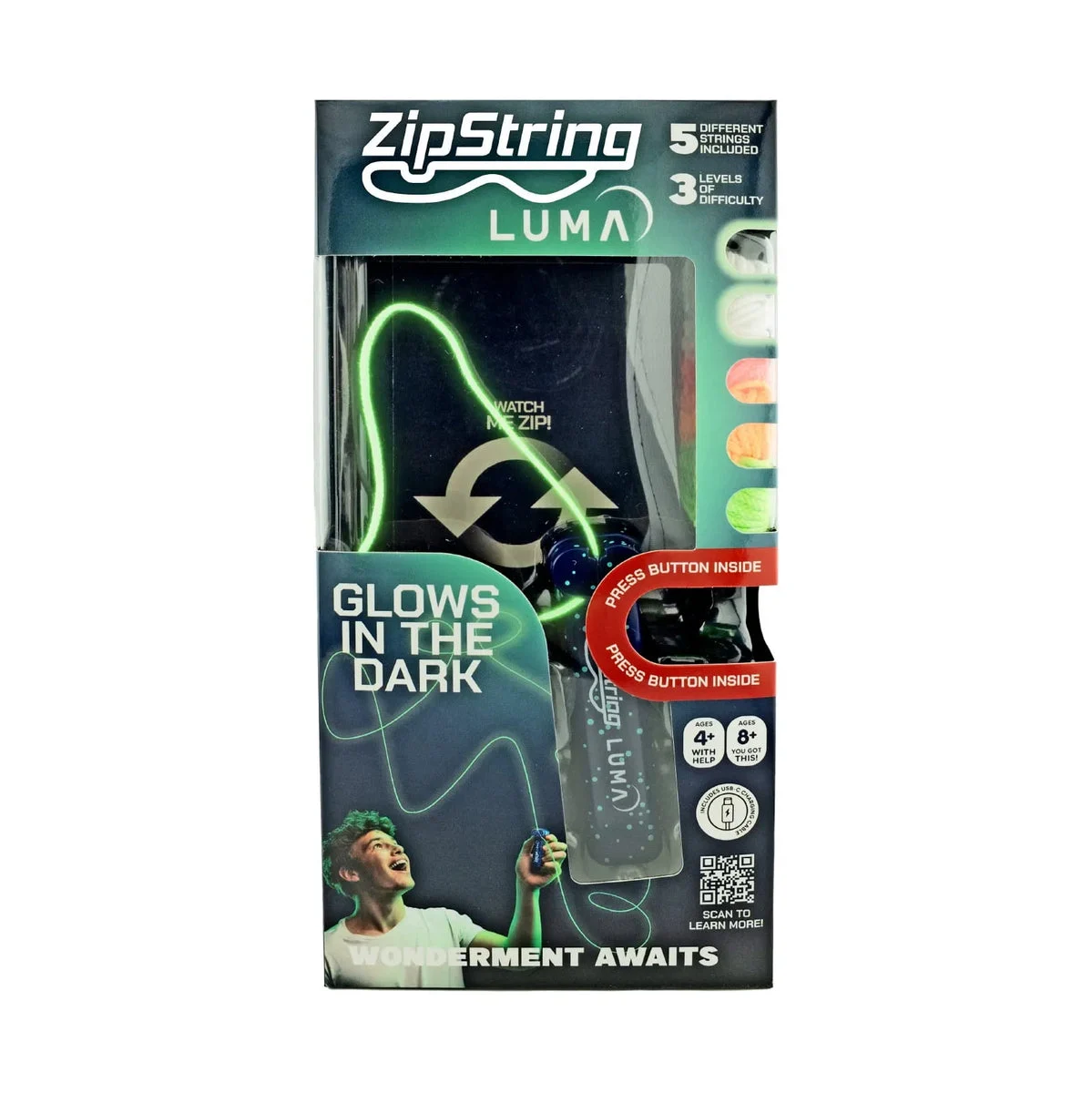 ZipString 2''X6'' Luma Glow in the Dark Catch Games