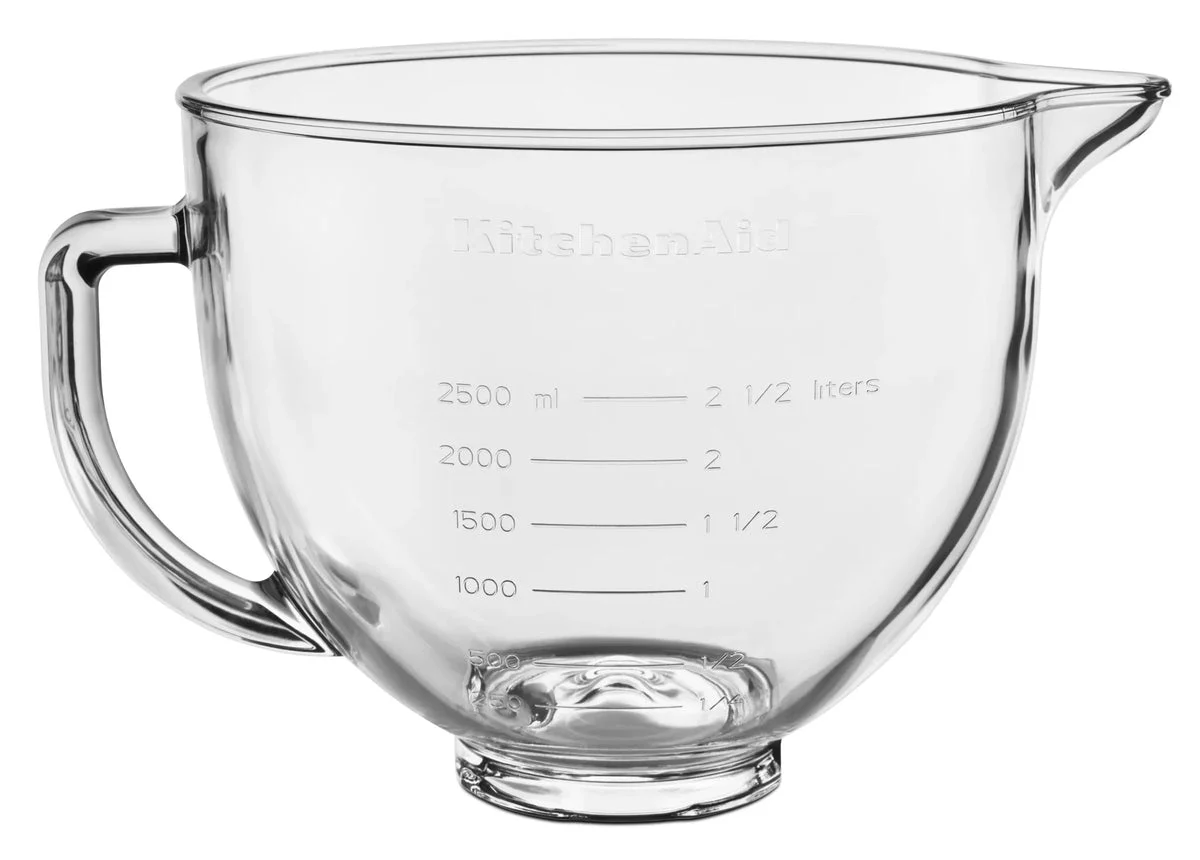 KitchenAid 5-Quart Tilt-Head Glass Bowl - Clear