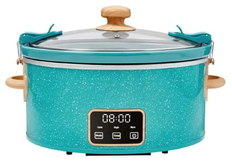 The Pioneer Woman 6 Qt Digital Slow Cooker with Locking Lid - Teal (See Description)