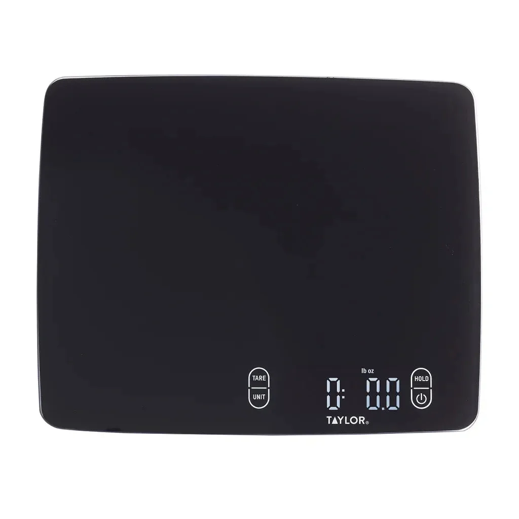 Taylor Expanded Platform Digital Kitchen Scale Black