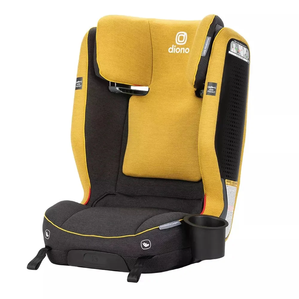 Diono Toddler Monterey 6XT SafePlus High-Back Booster, Red Cherry - Yellow Mineral