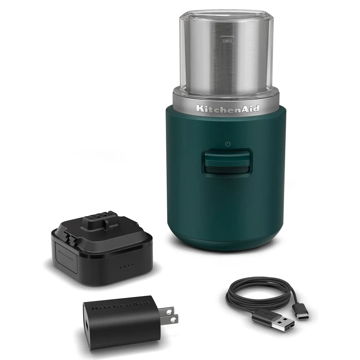 KitchenAid Go Cordless Blade Grinder battery included - Dark Green
