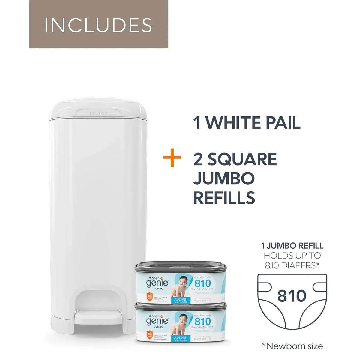 Diaper Genie Select Pail Gift Set