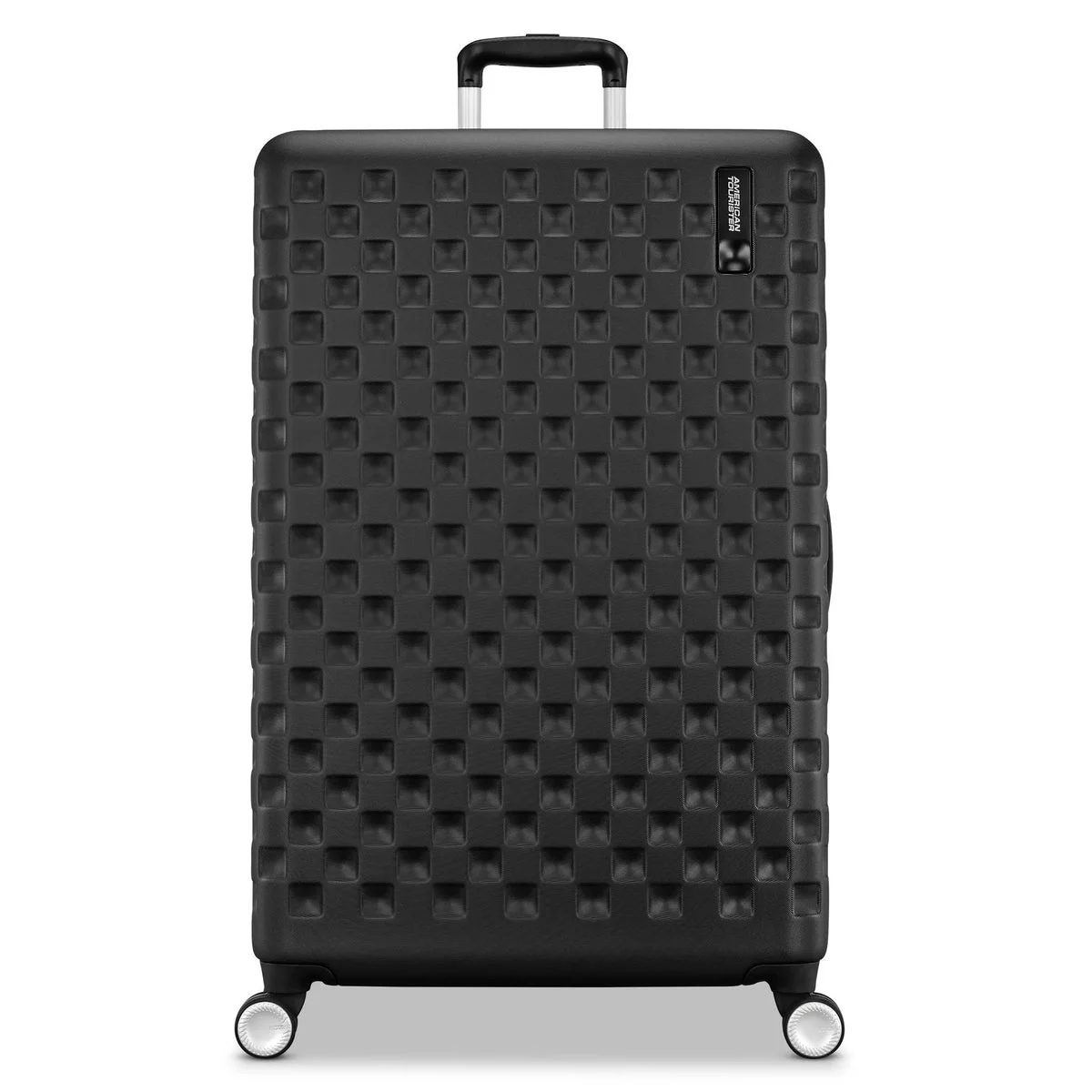 American Tourister Checked Hardside Spinner Suitcase - Black