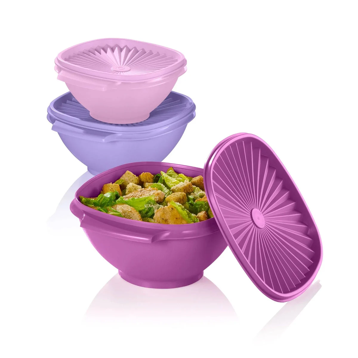 Tupperware 30pc (Set of 15) Heritage Food Storage Container Set Assorted Lavender: Dishwasher-Safe Polypropylene & Polyethylene