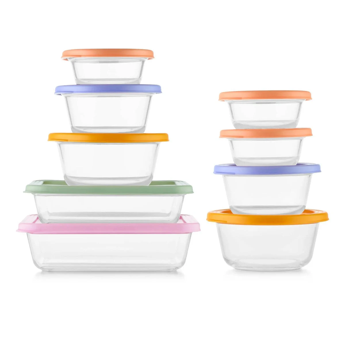 Ello Glass Food Storage Containers - 18pc Mixed Set