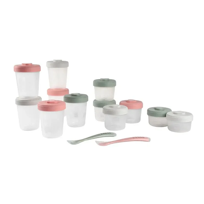 Beaba Set of 12 First Meal Pack - Eucalyptus (See Description)