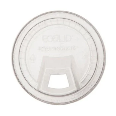 Eco Products EP-FLCS Greenstripe Cold Cup Sip Lid, Fits 9-24 Oz. Cups, Clear, 1000/carton