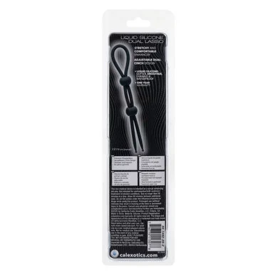 Alpha Liquid Silicone Dual Lasso - Black