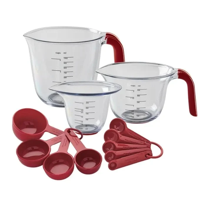 KitchenAid 12 Piece Measuring Set - Red