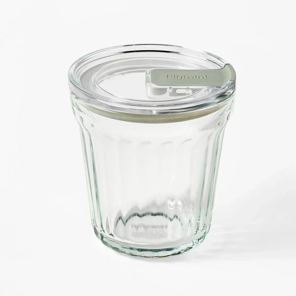 Figmint Glass Overnight Oats Food Storage Container