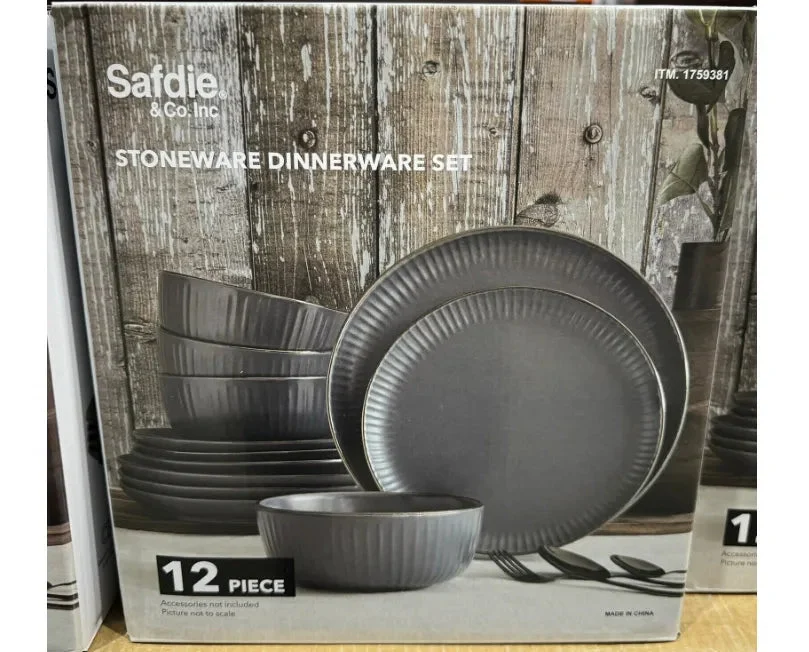 Safdie 12 Piece Stoneware Dinnerware Set