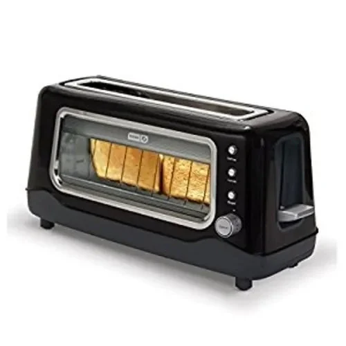 Rise by dash Dash Clear View 2-Slice Toaster - Black
