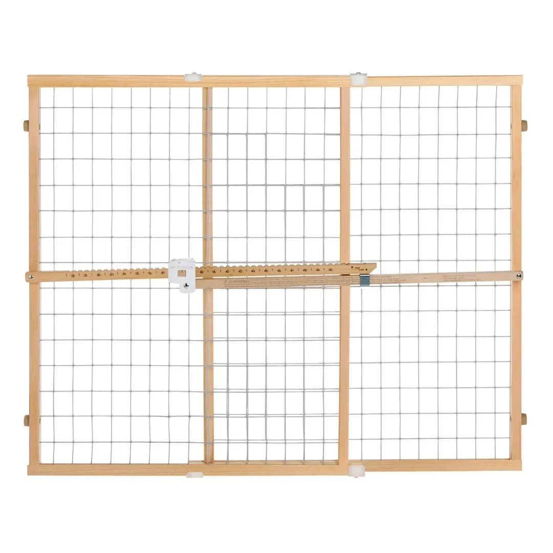TODDLEROO BY NORTH STATES Quick-Fit Wire Mesh Pet/Baby Gate for Wide Openings
