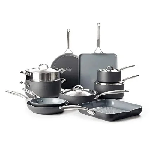 GreenPan Paris Pro 14-Piece Non-Stick Cookware Set