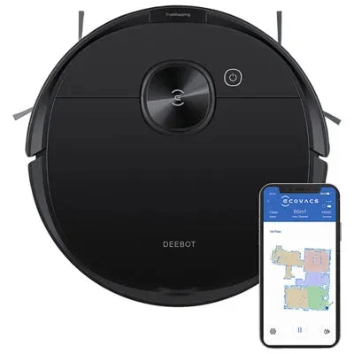 Ecovacs Robotics Deebot Ozmo N8 Robot Vacuum And Mop - Black