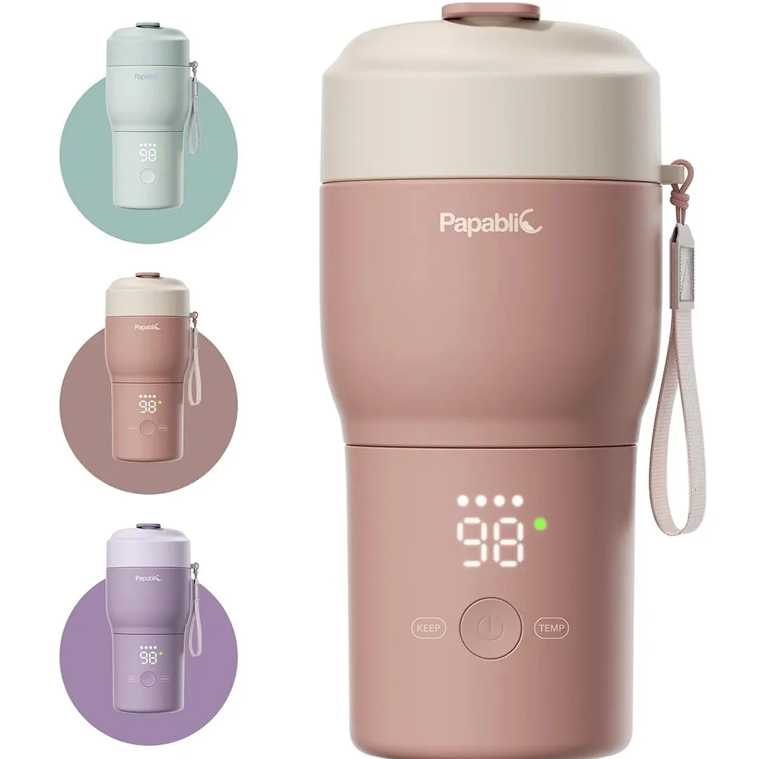 Papablic Portable Bottle Warmer – Almond Rose