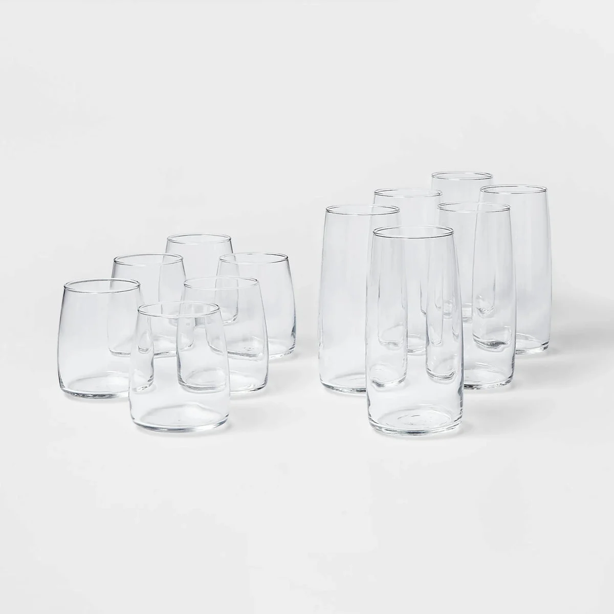 Project 62 12-Piece Glass Cranston Double Old Fashioned and Cooler Glasses Set