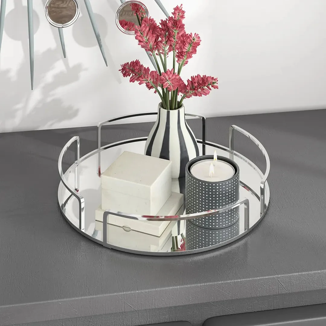 Mercer41 Ptolemy Mirror Tray - Chrome