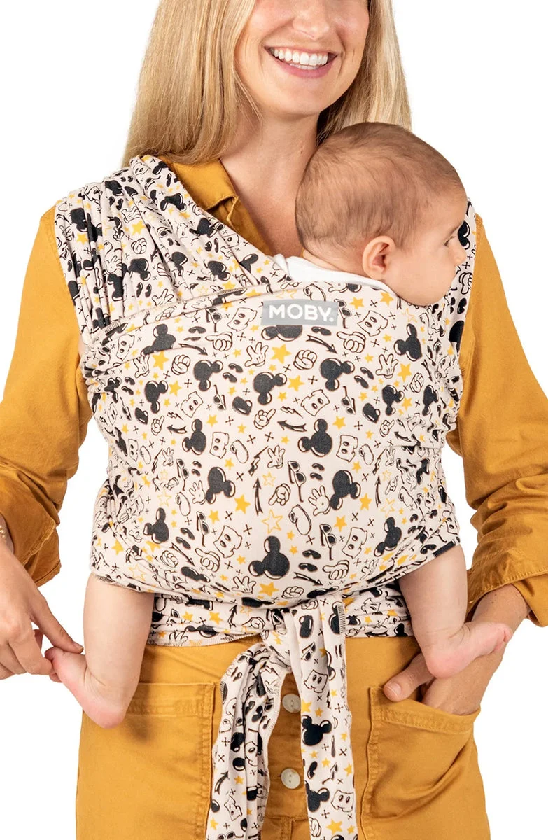 Moby Wrap Feather Knit Baby Carrier - Mickey Mouse Party